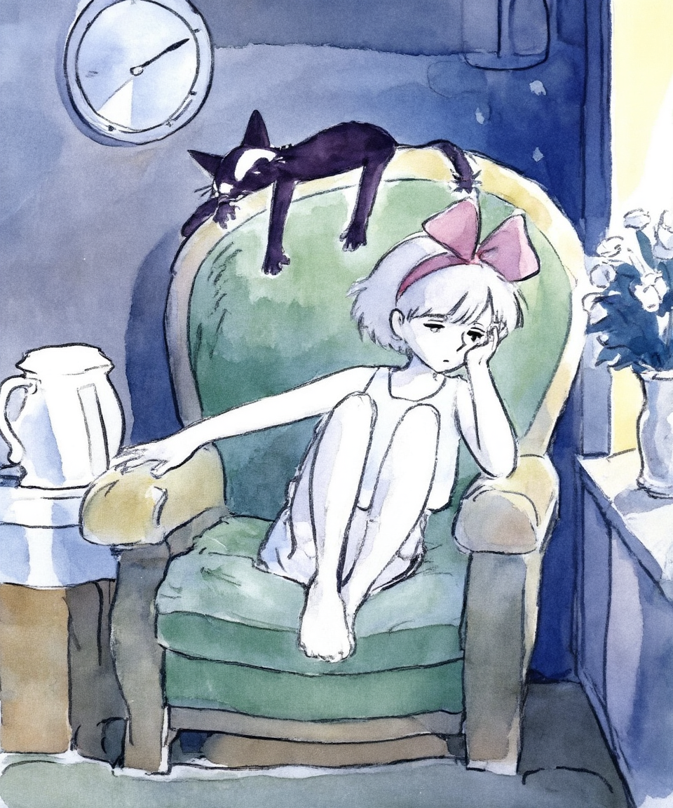 Hayao.Miyazaki.Watercolor.Z4.D32A16 ckpt-15