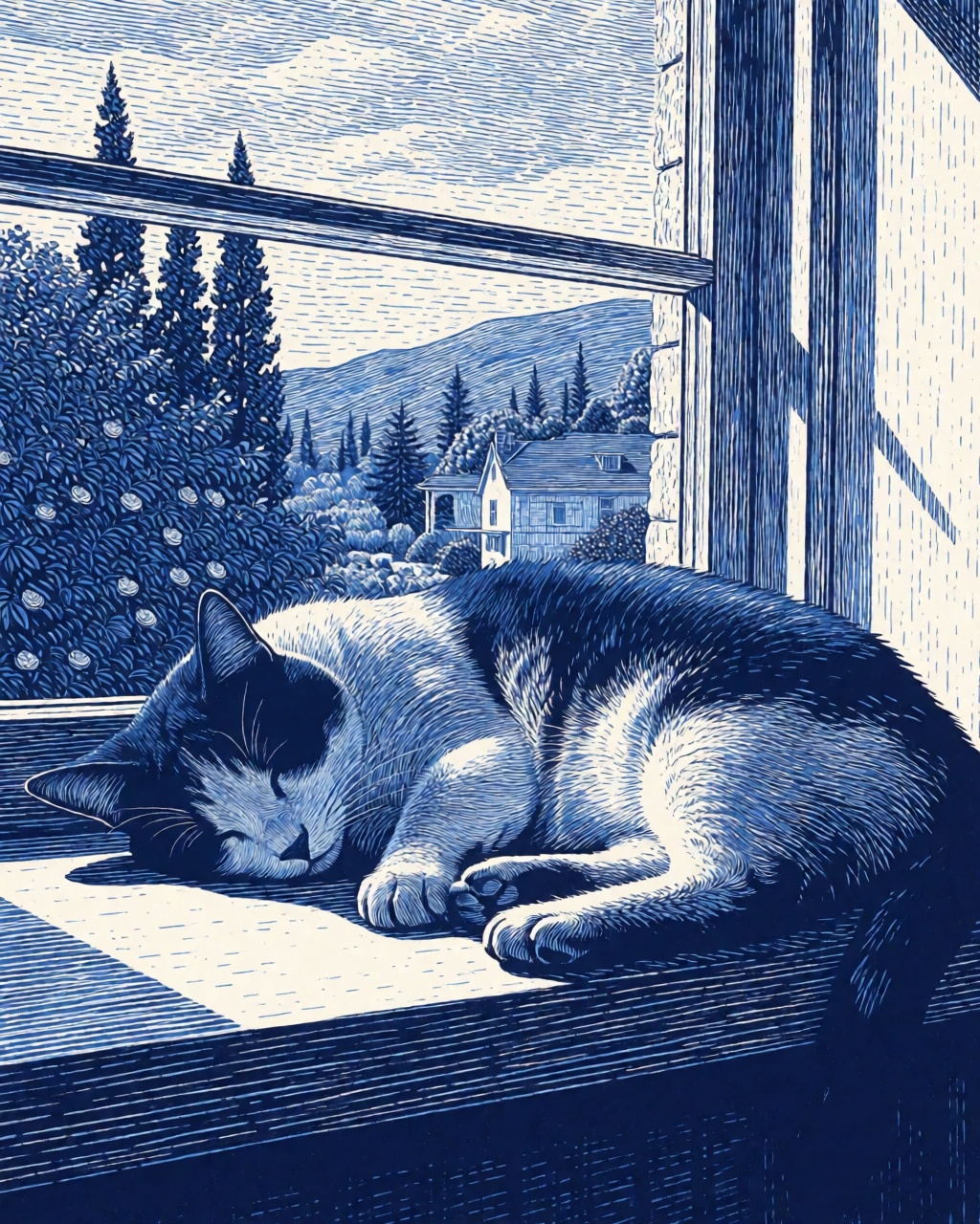ilkerzgi/krea-2-cobalt-linework-woodcut-lora