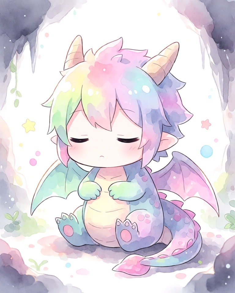 ilkerzgi/krea-2-chibi-watercolor-pastel-anime-lora